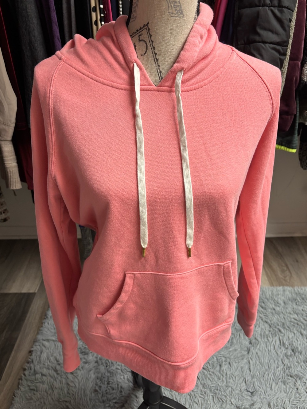 Coral Hooded Sweatshirt
